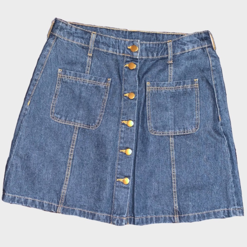 Button Down H&M Denim Skirt